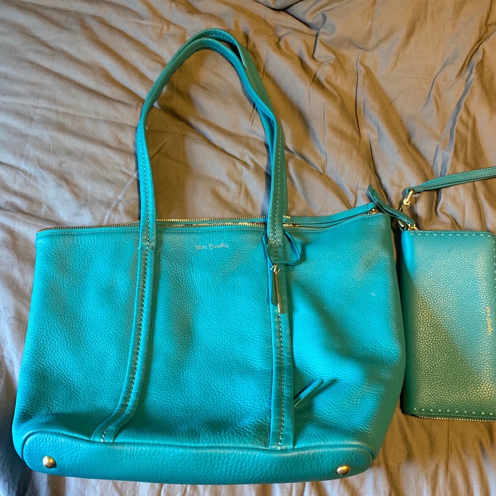 Vera Bradley Leather Mallory Tote and Wristlet